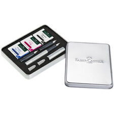 Faber Castell Grip 2011 Fountain Pen in Calligraphy Gift Set - NEW in box 201629 picture