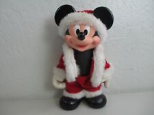 Vintage Mickey Mouse Santa Plastic Figure Disney Blemished  picture