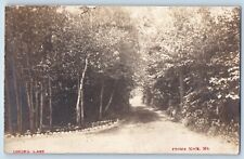 Prouts Neck Maine ME Postcard RPPC Photo Lover's Lane Dirt Road 1908 Antique picture