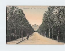 Postcard Allee zum Festspielhaus Bayreuth Germany picture