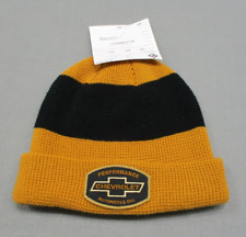Chevrolet Performance Knit Beanie Tan Black Patch Mint Condition One Size picture
