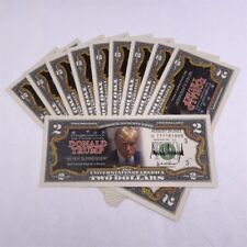 10pcs DONALD TRUMP Mugshot 2 Dollar Bill banknote For Supporter Collectible Gift picture