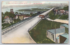 Postcard Kansas City, Kansas, 1909, Intercity Viaduct Birdseye View Antique A714 picture