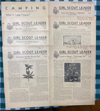 SIX VINTAGE  1935 GIRL SCOUT LEADERS PLUS ONE SUPPLEMENT.   TO USA picture
