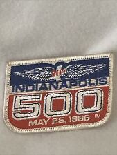 Vintage May 25, 1986 Indianapolis 500 3.75in Patch*RARE* picture