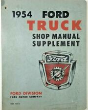 Rare Authentic 1954 Ford Motor Truck Shop Manual Supplement #7099-54 picture