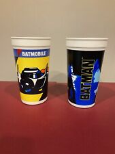 Vintage 1992 McDonald’s Batman Returns Plastic 32 Ounce Cup 2 Must Have ￼￼￼ picture
