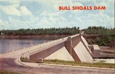 1968 Bull Shoals Dam,MO Missouri Morrison Photo Sales Chrome Postcard 1C stamp picture