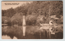Postcard Vintage RPPC Red Wood Pocono Fairyland in Scotrun, PA. picture