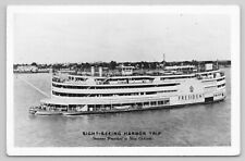 1958 Steamer S.S. President Steamboat New Orleans RPPC Real Photo Postcard picture