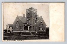 Knoxville, IL-Illinois, Methodist Church Antique, Vintage Souvenir Postcard picture