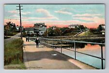 Gardner MA-Massachusetts, Park & Abbott Streets, Gents, Antique Vintage Postcard picture