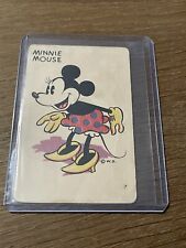 Vintage Whitman Disney Minnie Mouse Old Maid Card Walt Disney 1935 Rookie Card picture