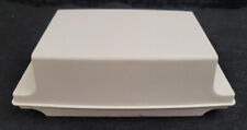 Vintage Tupperware Double 2 Stick Butter Keeper Dish w/ Lid Beige picture