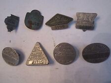 (8) 1920'S-1950'S ILLINOIS CHAUFFEUR LICENSE BADGES - SEE LIST BELOW   picture