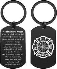 Firefighters Prayer Keychain - God Give Me Strength To Save A Life - Firefighter picture