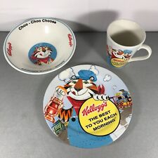 Kellog's Tony the Tiger Ceremic Breakfast Cereal Bowl, Mug and Plate Set picture