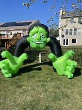 Gemmy  Airblown Inflatable~ Halloween~13 Foot  Monster/ Frankenstein Archway picture