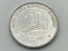 1968 Vintage Mark Twains Mississippi Riverboat Token Famous Facts Twain B7 picture