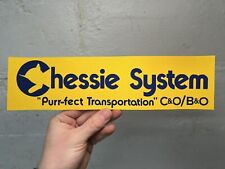 ✨NOS Vintage 1970s C&O/B&O Railroad Chessie System Bumper Sticker Car Truck 11” picture