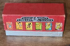 1946 Vintage MICKEY MOUSE LIBRARY OF GAMES Complete w/ Instructions Rare RED LID picture