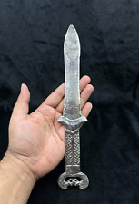 Beautiful Design Ancient Roman Old Silver Plated Rare Dagger Knife Warrior200 BC picture