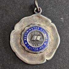 Vintage Westminster College Fulton MO  Sterling Pendant/Fob Charm picture