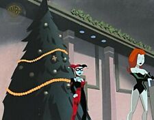 BRUCE TIMM rare HARLEY QUINN & IVY cel A55 Holiday Knights BTAS COA Christmas picture