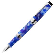 AURORA Fountain Pen Limited 860 CALEIDOSCOPIO Luce Blue Stone 18K Bold picture