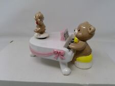 Vintage Norcrest Bear Playing Piano Music Box picture