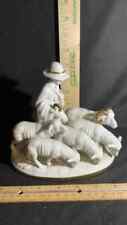 Gorgeous Vintage E&R Erphila Germany Shepherd With Sheep Fine Porcelain Figurine picture