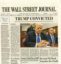 THE WALL STREET JOURNAL NEWSPAPER - MAY 31, 2024 - TRUMP CONVICTED picture
