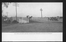 1900s Perkasie, Pennsylvania New Concrete Bridge  RAILROAD back 1 picture