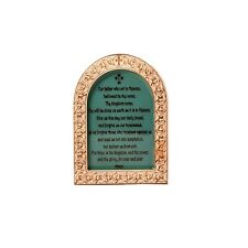 Our Father Handmade Wooden Plaque Pyrography Resin Religious Christian present picture