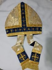 Beautiful Embroidered Bishop's Mitre Vestment picture