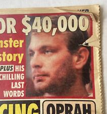 Vtg Jeffrey Dahmer National Enquirer Tabloid Newspaper Jackson Serial Killer picture