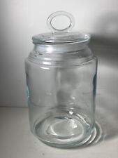 Clear Glass Apothecary Jar/Canister with Ring Lid 10 in. picture
