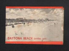 Daytona Beach FL invites you...1940's Beach sand souvenir Pre-Dayton 500 racing picture