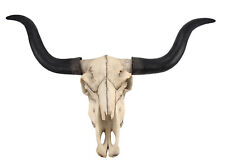Huge Longhorn Cow Skull 27in Wide Resin Long Horn Steer Wall Hanging Decor picture