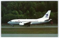 TAESA BOEING B-737-500 XA-SAC  AIRPLANE ADVERTISING POSTCARD picture