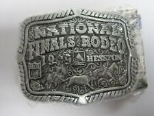  National Finals Rodeo Hesston 1999 NFR Youth Cowboy Buckle, Vintage, Orig. Pkg. picture