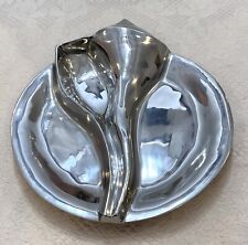 Mariposa Vtg Conch Shell Chip N Dip Handcrafted Aluminum Large 15.5