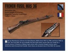 French Fusil MAS 36 Rifle  Atlas Classic Firearms Card picture