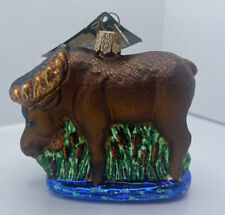 Merck Family's Old World Christmas Munching Moose Glass Ornament 2004 picture
