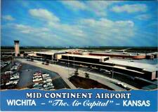 Wichita, KS Kansas  MID-CONTINENT AIRPORT Terminal~Tower AVIATION 4X6 Postcard picture