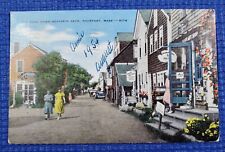 Vintage Road Down Bearskin Neck Streetview Rockport Massachusetts Mass Postcard picture