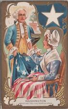 Patriotic Postcard George WashingtonAdopting Five Pointed Star 1912 picture