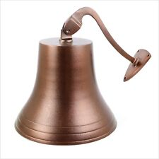 13 Inch Ships Classic Bell Antique Copper Brown Wall Mounted Hanging Home Decor picture