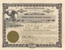 Goldsboro Baseball Association, Inc. - Stock Certificate - Sports Stocks & Bonds picture