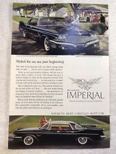 1960 Chrysler Imperial Vintage Print Full Page Color Ad Original  picture